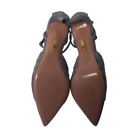 Aquazzura  Mondaine Knot Details Heels in Multicolor Glitter - Picture 5 of 6